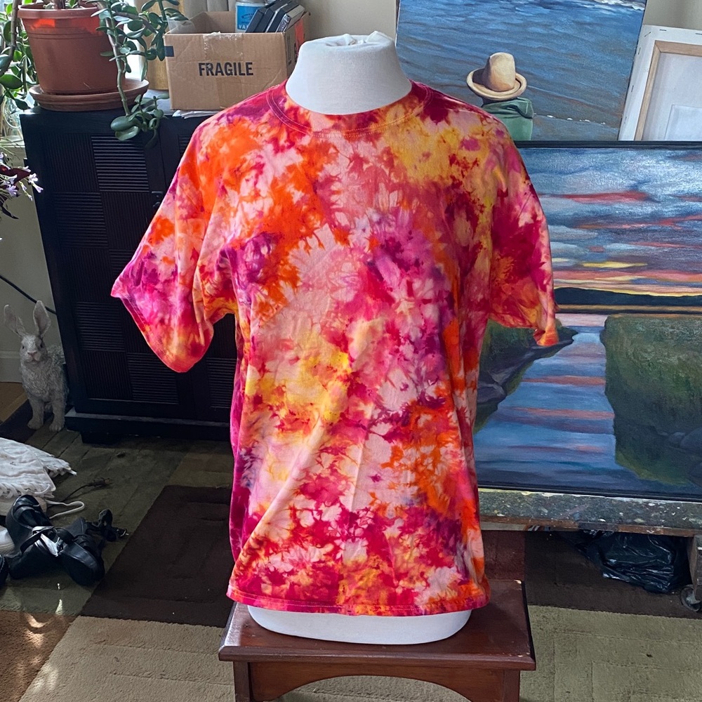 Tie Dyed Cotton T-shirt
